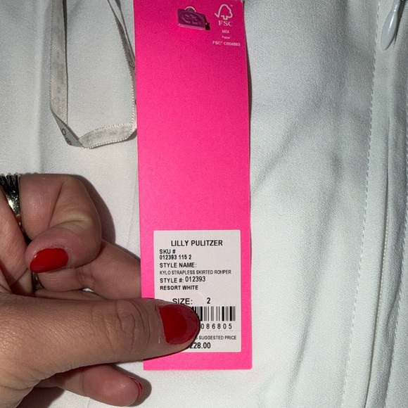 Lilly Pulitzer Kyle  Strapless Skirted Romper - Picture 3 of 3